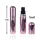Portable Mini Refillable Perfume Atomizer Bottle，Atomizer Perfume Bottle,Refillable Perfume Spray, Scent Pump Case, Perfume Atomizer Refillable Travel 4 Pcs Pack of 5ml