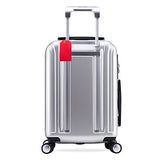 Bluecosto 5X Luggage Tags Travel Bag Suitcase Labels W/ Privacy Cover - Red