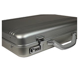 World Traveler European-style Aluminum Silver Laptop Attache Case, One Size