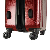 Mia Toro Italy Manta Hardside Spinner Luggage 3Pc Set, Burgundy