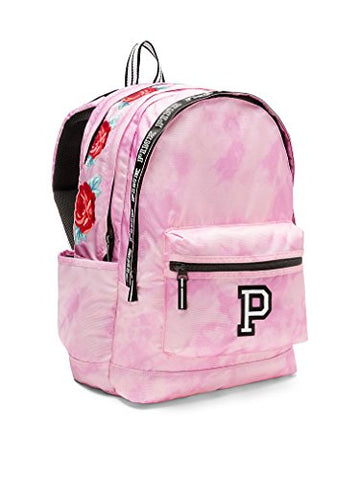 Victoria's Secret Pink RAINBOW Backpack Campus Bookbag School Bag Pockets  Zip
