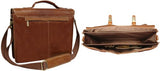 Classical Leather Organizer Breifcase(#2750-02) (Brown)