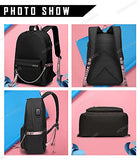 Attack on Titan Backpack for School Bag Bookbag Rucksack Shingeki no Kyojin Levi Eren Anime with USB Charging Port (01)