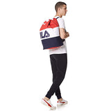Fila Men's Canvas Bag, Red/White/Navy, One Size