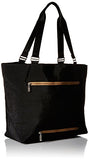 Baggallini Carryall Travel Tote Bag, Black/Sand, One Size