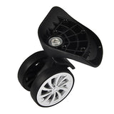 360 Swivel Plastic Wheel Replacement Luggage Travel Suitcase Wheels , Black Suitcase Wheel Repair Replace Luggage Wheels