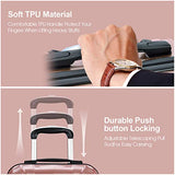 Goplus 3Pcs Luggage Set, Hardside Travel Suitcase, 20" 24" 28" ABS + PC Travel Trolley Case w/Coded Lock, 360° Spinner Wheels Lightweight Suitcase