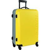 Nautica Luggage Ahoy 3 Piece Hardside Spinner Outer Shell Set, Yellow/Silver, One Size