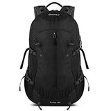 Gonex 35L Hiking Backpack Mountaineering Bag, Rain Cover Included Black