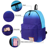 Violet Mist College Backpack Bag Waterproof Laptop