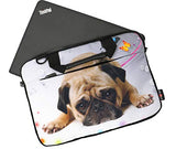 AUPET 11" 11.6" 12" 12.5" 12.9" 13-13.3 inch Canvas Laptop Sleeve Bag Carrying Messenger Bag