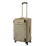 Chariot Milan 3-Piece Lightweight Upright Spinner Luggage Set, Khaki