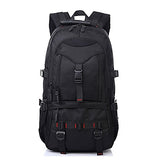Kaka Water Resistant Laptop Backpack For 17-Inch Laptop Travel Work School College Bag Black