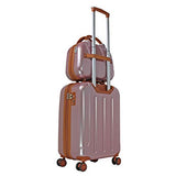 World Traveler Classique Hardside 2-PC Carry-On Spinner Luggage Set, Rose Gold, One Size