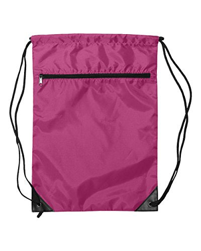 Liberty Bags Value Zipper Drawstring (Hot Pink) (One)