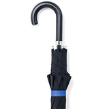 BlackAOG DESIGN Auto Open 100% Fiberglass Stick Umbrella with Stylish J-Hook Handle,Black,One Size