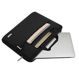 MOSISO Laptop Shoulder Bag Compatible 2018 MacBook Air 13 A1932 Retina Display/MacBook Pro 13 A1989 A1706 A1708 USB-C 2018 2017 2016/Surface Pro 6/5/4/3, Briefcase Handbag with Trolley Belt, Black