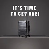 Coolife Luggage Expandable 3 Piece Sets PC+ABS Spinner Suitcase 20 inch 24 inch 28 inch (Charcoal new)