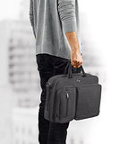 Solo Duane 15.6 Inch Laptop Hybrid Briefcase, Converts To Backpack, Grey