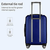 FOCHIER F Hard Shell Luggage 3 Piece Set with Spinner Wheels, Expandable Lightweight Suitcase with TSA Lock 20 24 28 Inch, Blue