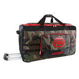 Ecko Unltd. Men's United 32" Large Rolling Duffel Bag, Camo/Red/Blue One Size