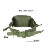 ARYMCAMOUSA US Airforce Style Deployment Bag #1 Parachute Buckles Hook Water Resistant Rucksacks Nylon Military Waist Hiking Fanny Pack for Carrying Vital Gear or Small Equipment