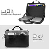 tomtoc 11.6-13 Inch Slim Hard Case for 13-inch MacBook Air 2018-2021 M1/A2337 A2179, MacBook Pro 13 2016-2021 M1/A2338 A2251 A2289, Organized Shoulder Bag with Tablet Pocket for Up to 11 iPad Air/Pro