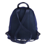 Damara Womens Front Personalized Adorn Back With Mesh Net School Bag,Blue