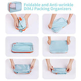 DIMJ 11 Set Packing Cubes, Travel Luggage Packing Organizers Lightweight Travel Cloth Storage Bag with Bra Underwear Cube Cosmetics Bag and Shoe Pouch