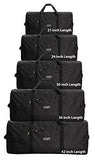 Heavy Duty Cargo Duffel Large Sport Gear Drum Set Equipment Hardware Travel Bag Rooftop Rack Bag (30" x 15" x 15", Black)