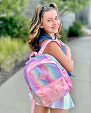 mibasies Toddler Backpack for Girls Kids Kindergarten Unicorn Rainbow Bag