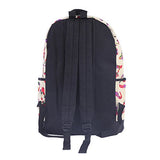 Damara Womens Letters Printed Patterned Large Backpack,Beige