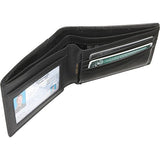 Royce Leather Rfid Blocking Double Id Bifold Wallet In Leather, Black