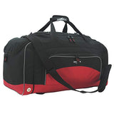 Travelers Club 4 Piece Gym Duffel and Accessory Set, Red