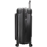 Andiamo Pantera Large Hard Case Luggage With Spinner Wheels (Carbon Black)