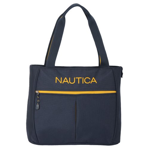 Nautica Luggage Helmsman Boat Classic Tote, Navy/Yellow, One Size