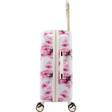 BEBE Women's Juliette 3pc Spinner Suitcase Set, Pink Floral