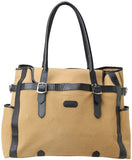 Leatherbay Laptop Tote,Khaki,One Size