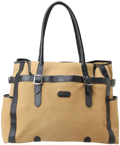 Leatherbay Laptop Tote,Khaki,One Size