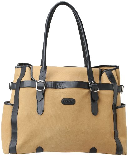 Leatherbay Laptop Tote,Khaki,One Size