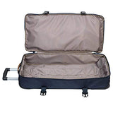 The Skyway Luggage Globe Trekker 2 Compartment Rolling Duffel Bag, Yellow/Brown