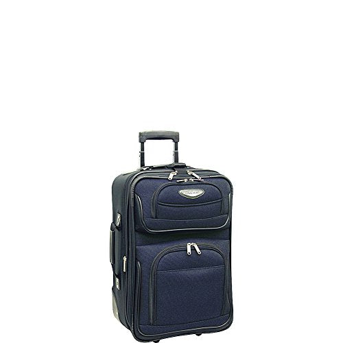 Traveler'S Choice Amsterdam 21 In. Expandable Carry-On Rolling Upright (Navy)