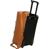 David King Leather 22" Rolling Duffle In Black