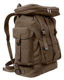 Rothco Canvas European Style Rucksack (Earth Brown)
