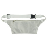 Clever Bees Lightweight Travel Money Belt Undercover Hidden Waist Stash and Passport Wallet (Grey)