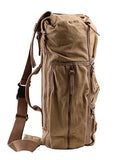 Eaglebeky Augur Canvas Bag Travel Outdoor Hiking Bag Satchel Bag Should Bags (Khaki)