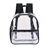 Clear Mini Backpack Stadium Approved, Water proof Transparent Backpack for Work & Sport Event