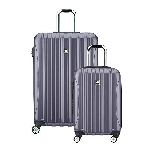 Delsey Luggage Helium Aero Spinner Luggage Set (21"/29"), Titanium