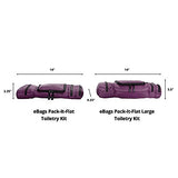 eBags Pack-it-Flat Hanging Toiletry Kit for Travel - (Eggplant)
