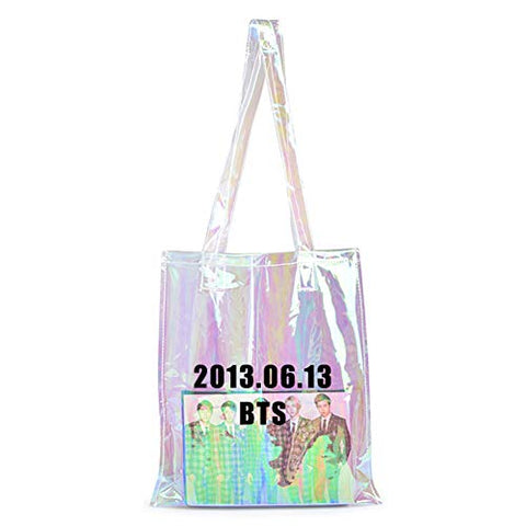 Bosunshine Kpop Shoulder Bag Canvas Messenger Bag BTS Fan Support(01)